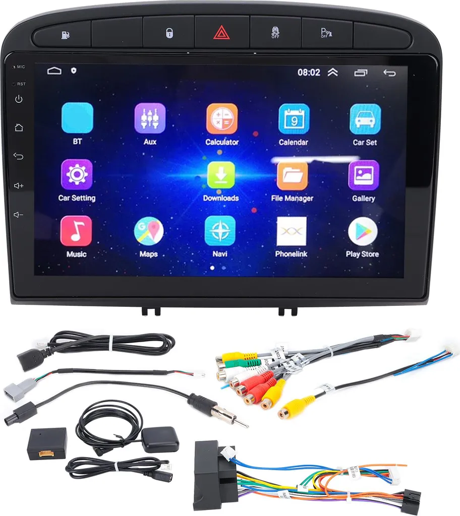 Autoradio Android 10.0 pour Peugeot 408 308 308SW - 9 Pouces GPS Bluetooth