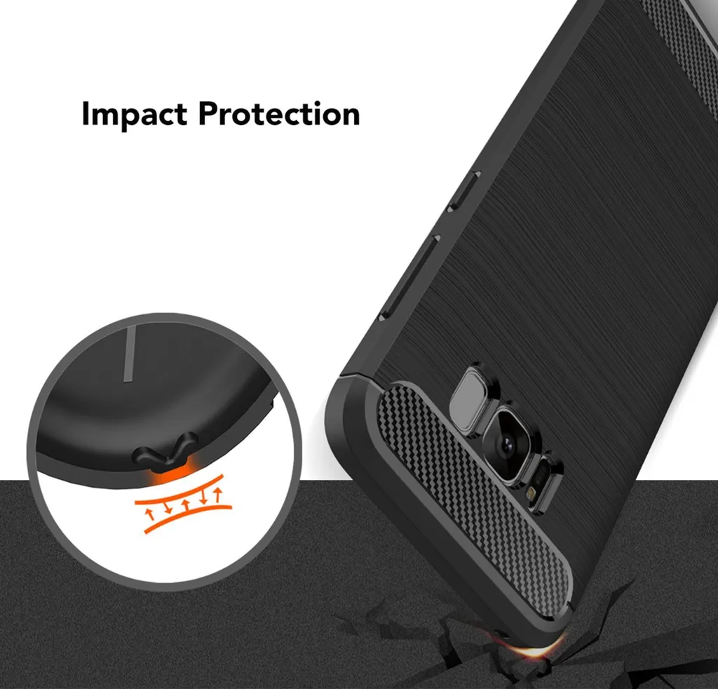 Custodia Protettiva Samsung S8 NALIA - Silicone Nero Premium Soft - 6