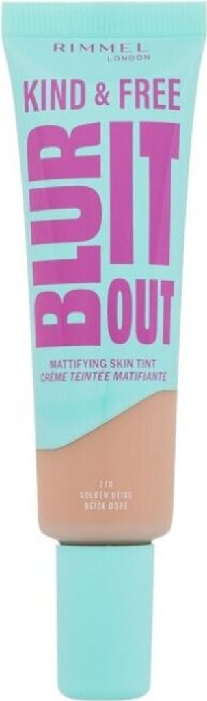 Rimmel London Kind & Free Blur It Out Mattierende Hauttö nung 210 Golden Beige