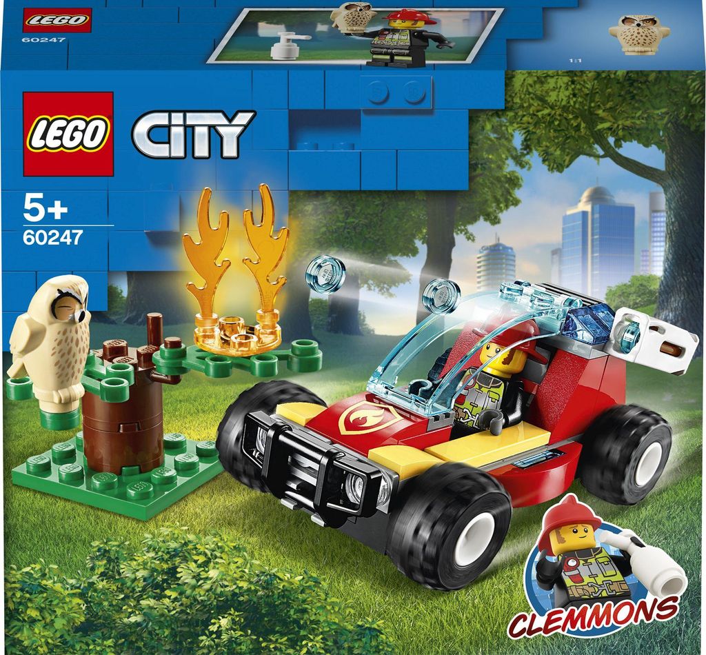 LEGO 60247 City Waldbrand, Kinderspielzeug mit Buggy und Produktbild 