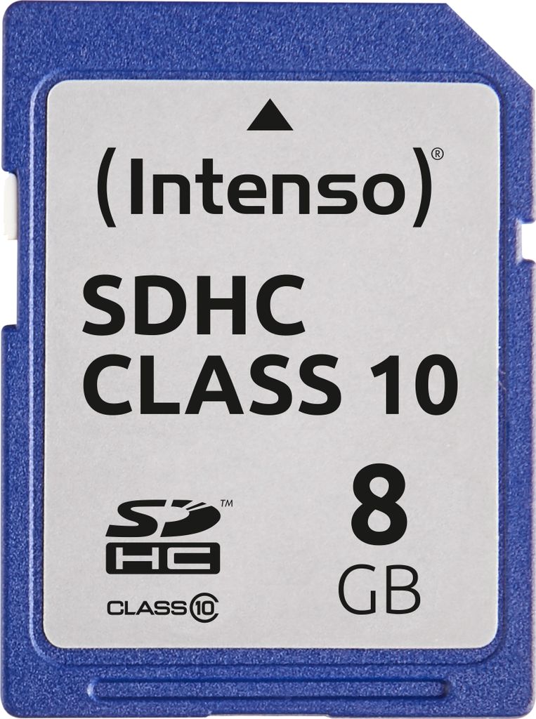 Intenso 8 GB SDHC Karte Class 10 Produktbild 