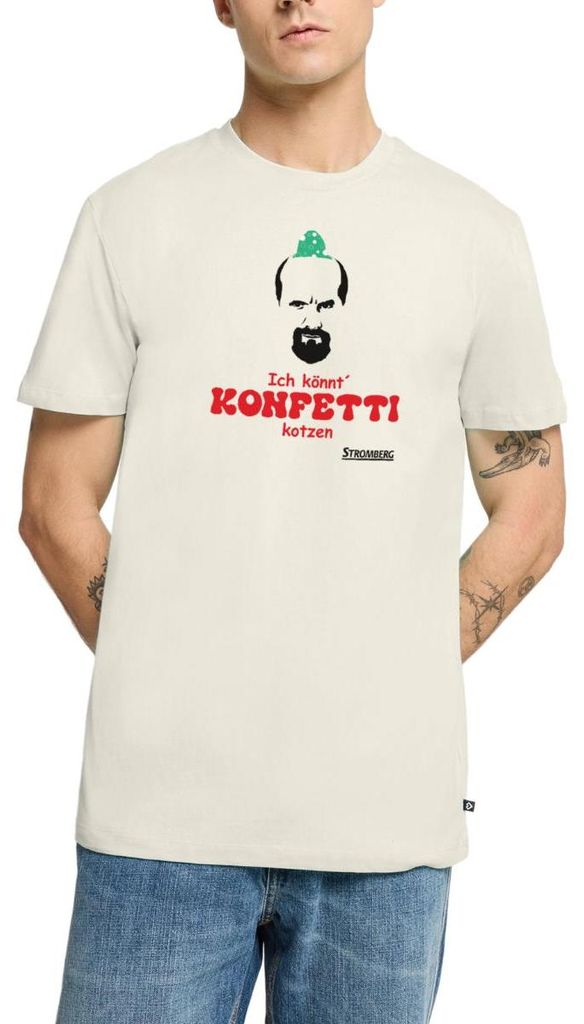 Spreadshirt Stromberg - Ich Könnt Konfetti Kotzen Kostüm Karneval Männer Premium T-Shirt, 5XL, Naturweiß