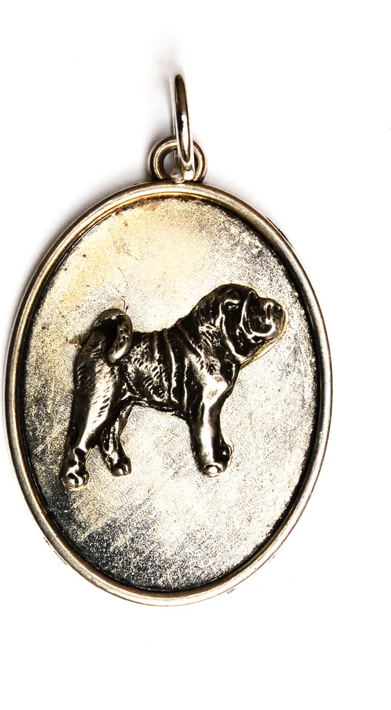Shar Pei - Collana con ciondolo a forma di cane, gioiello unico del marchio Art-Dog