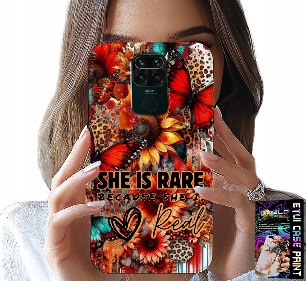 Fall Für Xiaomi Note 9 - Sie Ist Selten, Sonnenblumen, Blumen, Schmetterlinge