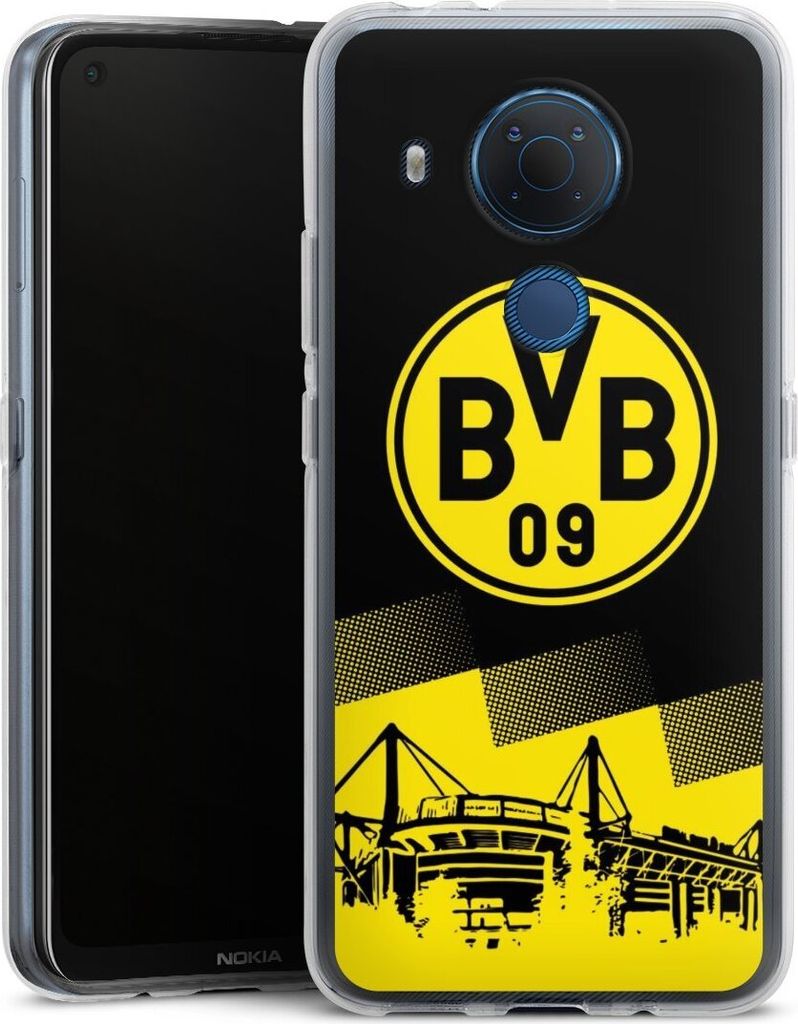 DeinDesign Handyhülle für Nokia 5.4 Silikon Hülle Case Smartphone Schutzhülle BVB Borussia Dortmund Stadion
