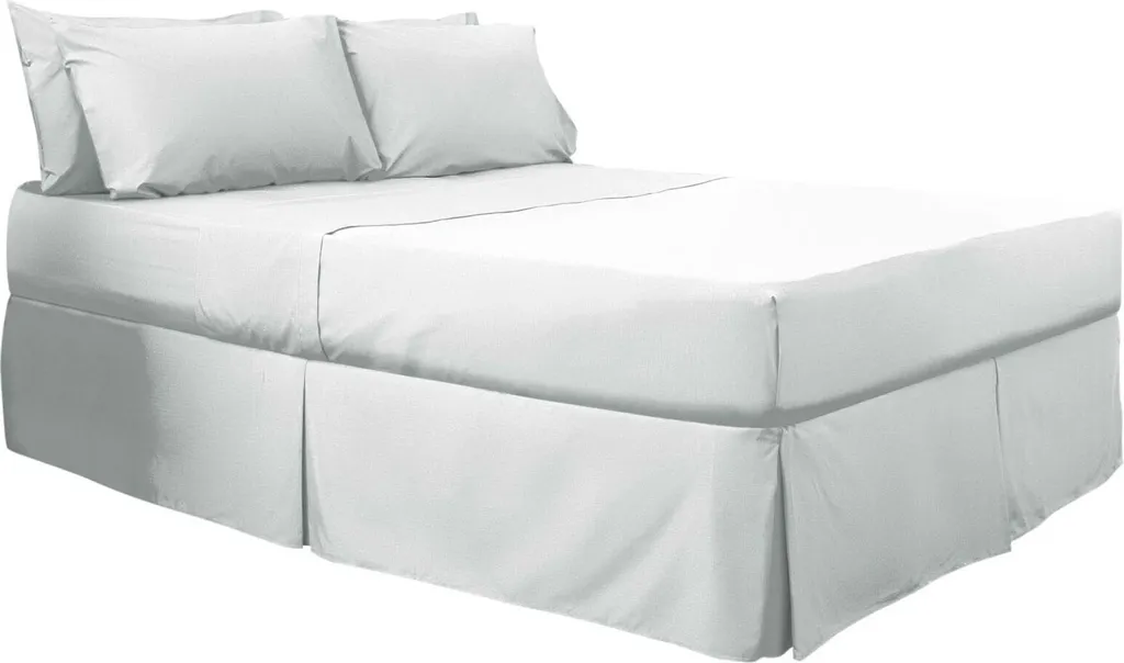 Belledorm BM132 Volant de Plateforme Superking en Coton Égyptien Blanc