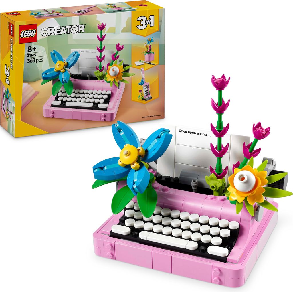 LEGO Creator 3in1 Schreibmaschine mit Blumen - Spielzeug Produktbild 
