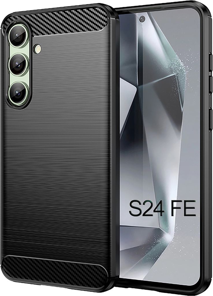 Carbon Hülle für Samsung Galaxy S24 FE – Robuste Handyhülle im Carbon Look