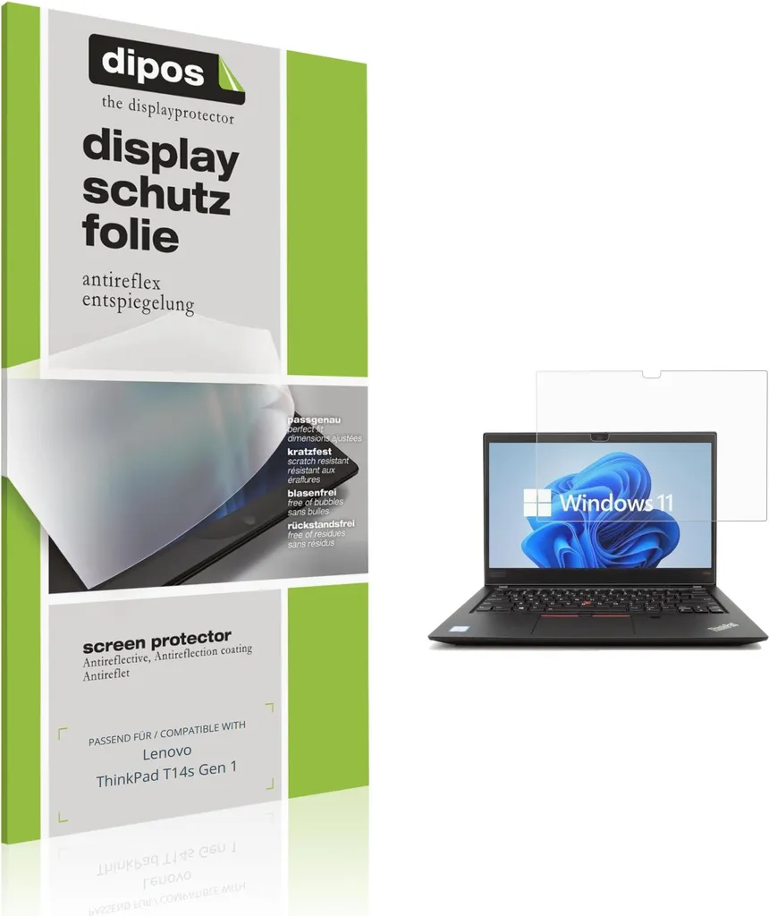 2x dipos Antireflex Pellicola Protettiva per Lenovo ThinkPad T14s G1