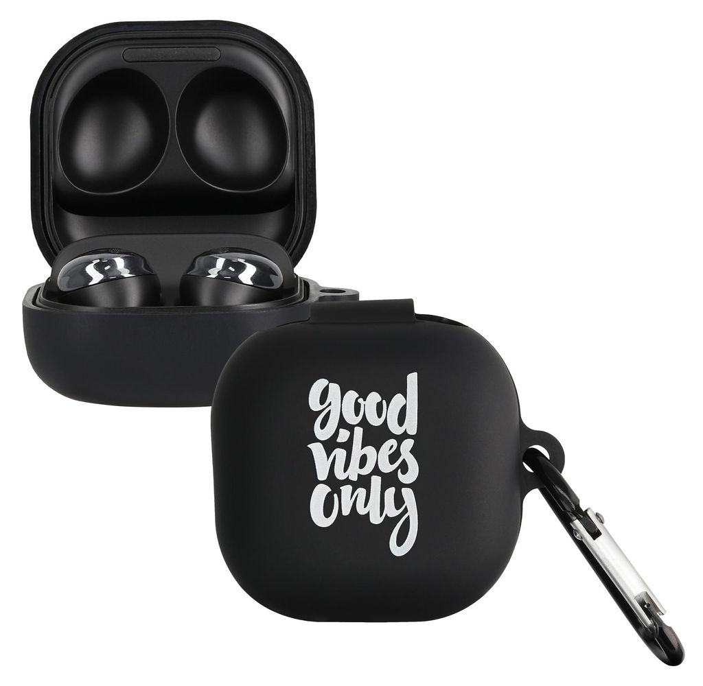 kwmobile Design Schutzhülle für Samsung Galaxy Buds 2 Pro / Buds 2 / Buds Live Hülle - TPU Silikon Case für Kopfhörer Ladecase - stoßfestes C...