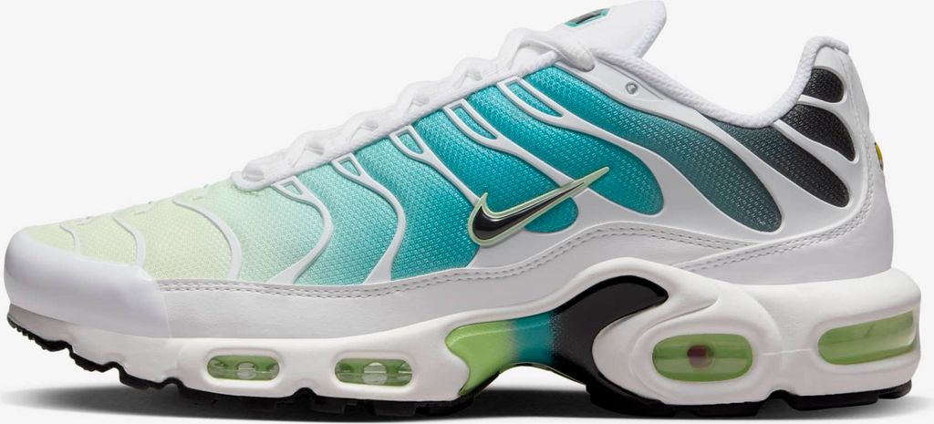 Nike TN Air Max Plus "Dusty Cactus Barely Volt" Grün/Blau/Weiß, Größe: 38,5