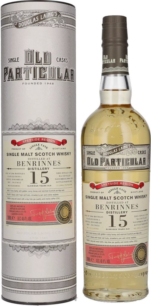 Douglas Laing OLD PARTICULAR Benrinnes 15 Years Old Single Produktbild 