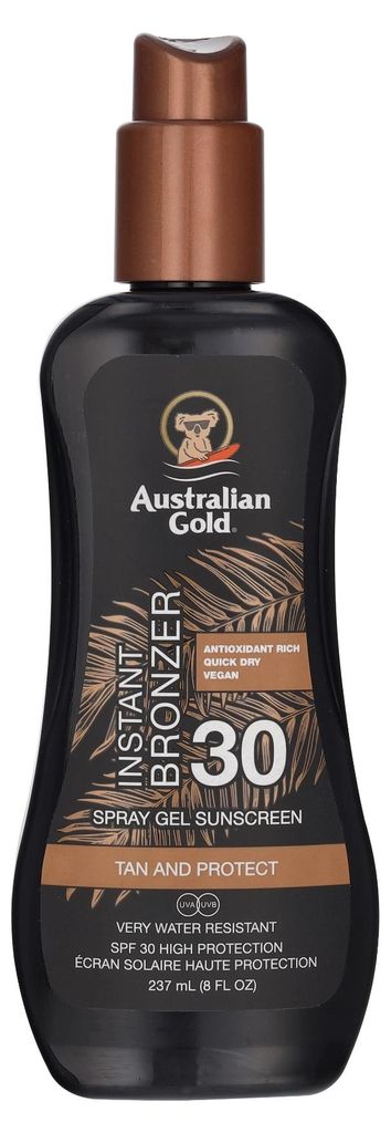 Australian Gold Instant Bronzer Spray Gel Sunscreen SPF 30 Zdjęcie produktu 