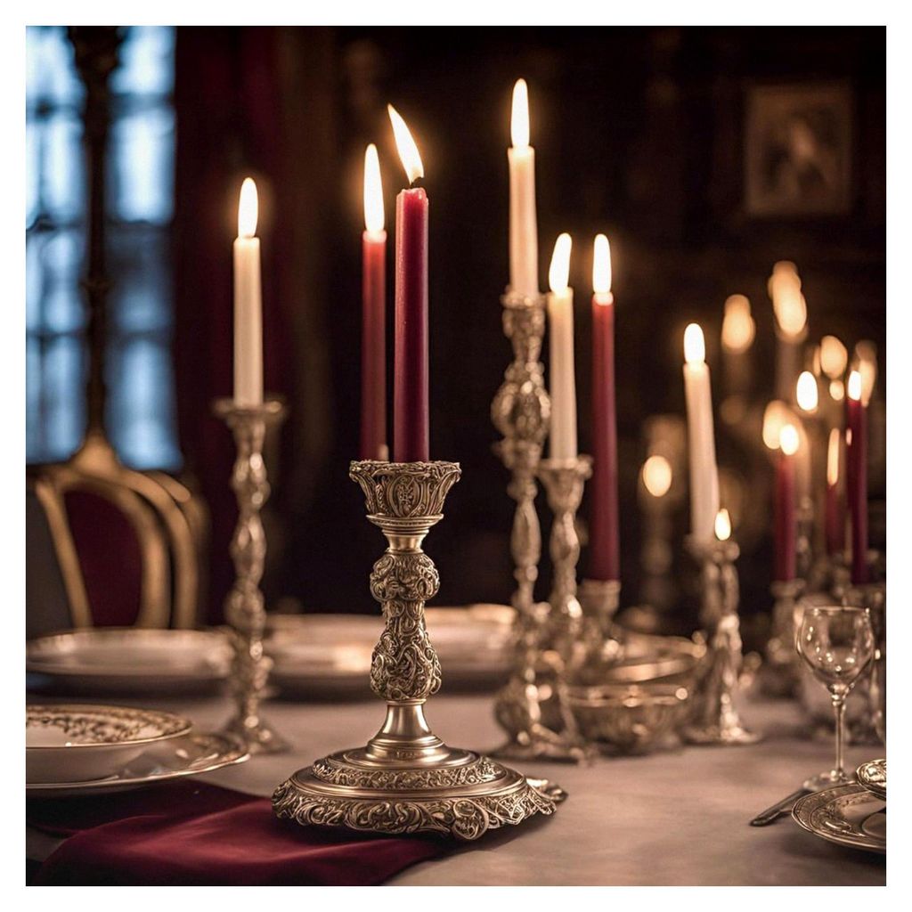 10 Spitzkerzen Bordeaux - Dekorative Haushaltkerzen - Adventskerzen - Brenndauer 8 Stunden - Festliche Kerzen für verschiedene Anlässe