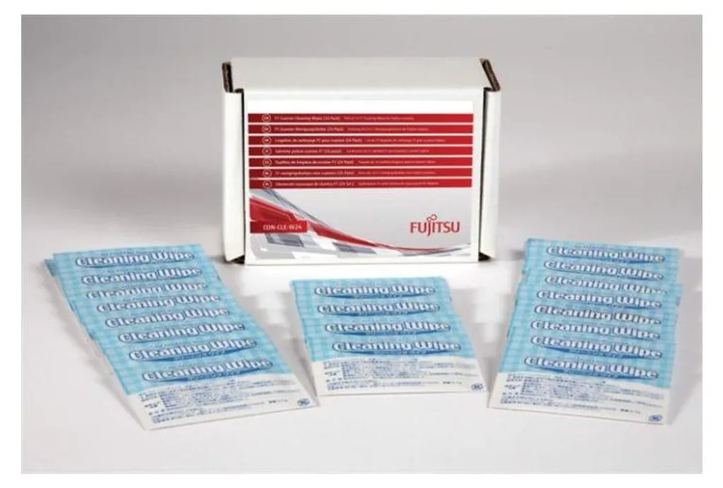 Nettoyant Scanner Fujitsu F1 Lingettes Anti-traces Longue Durée - 24 U