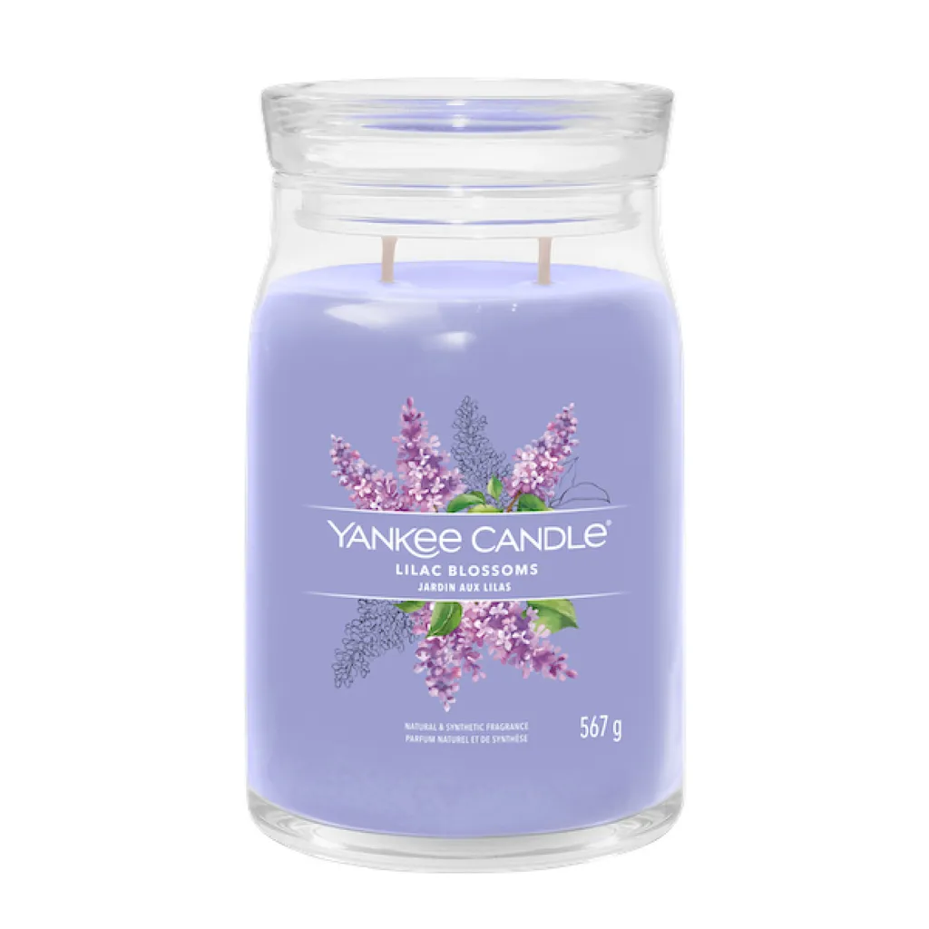 Candela Signature Yankee Candle Lilac Blossoms 567g | Fragranza Fiorita
