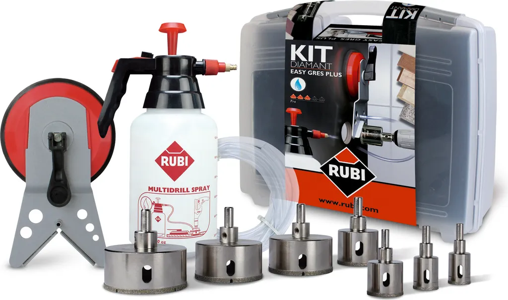Percez le grès cérame sans casse avec le Kit RUBI Easy Gres Plus 7 pcs - 2