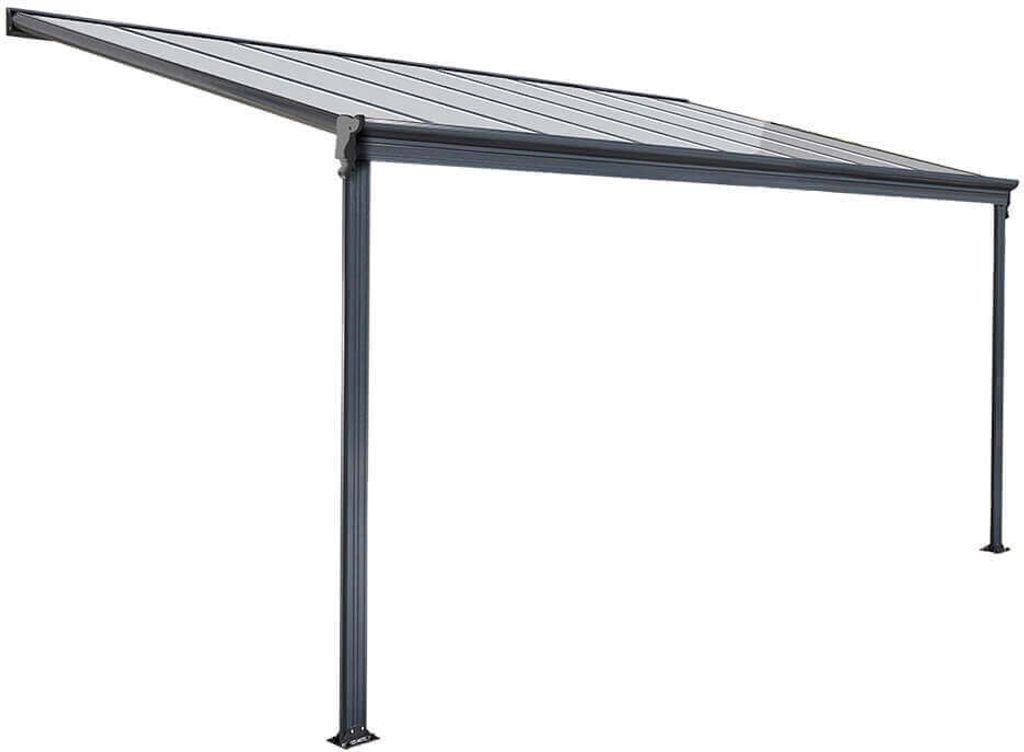 Terrassenüberdachung 312 x 303 x 226 / 278 cm (Grau) Produktbild 