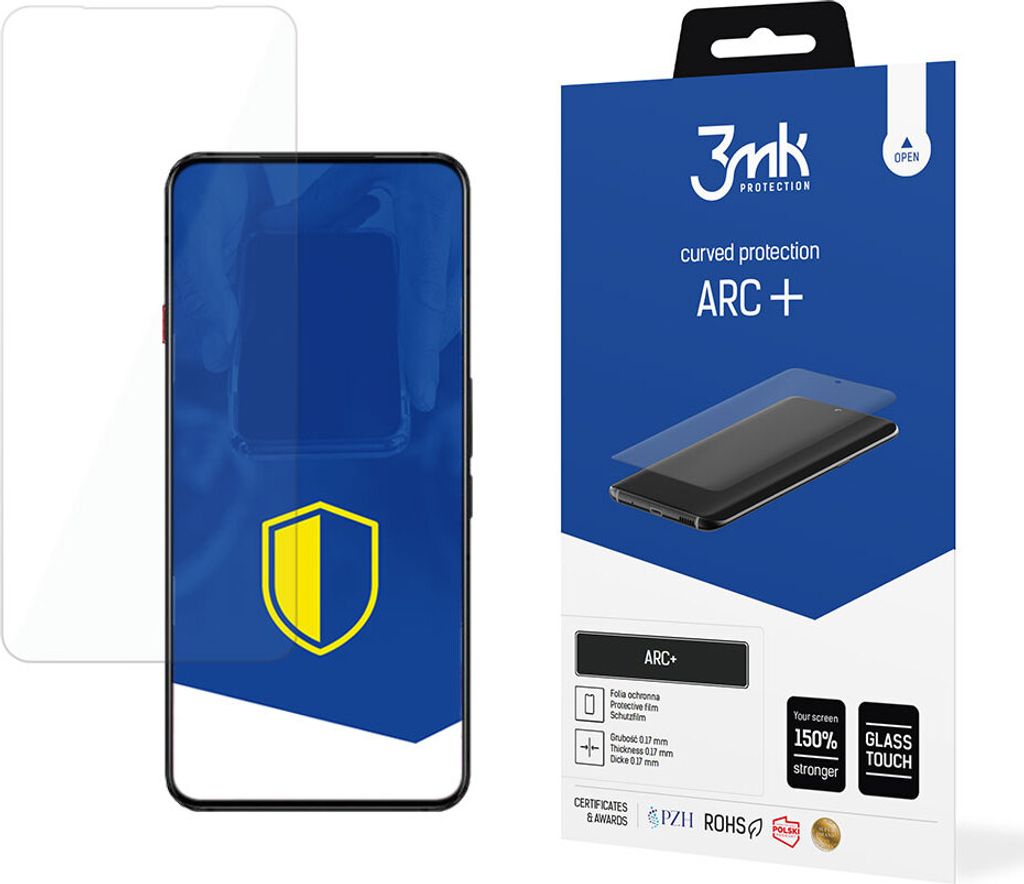 3mk Display Schutzfolie ARC+ für ZTE Nubia Red Magic 7 Pro 0,17mm Self-Heal