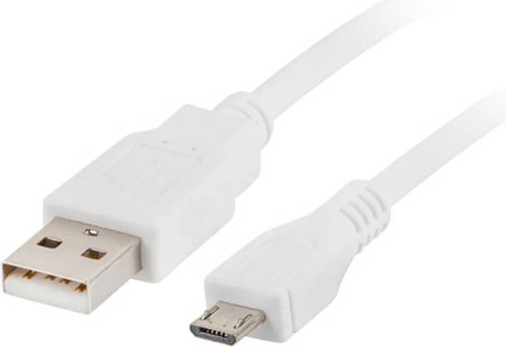 Cavo Micro USB Lanberg 480 Mb/s Bianco | Ricarica e Dati per Android