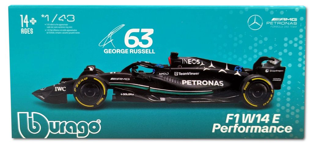 Bburago 18-38081R - Modellauto - F1 Mercedes AMG W14 '23 Produktbild 3
