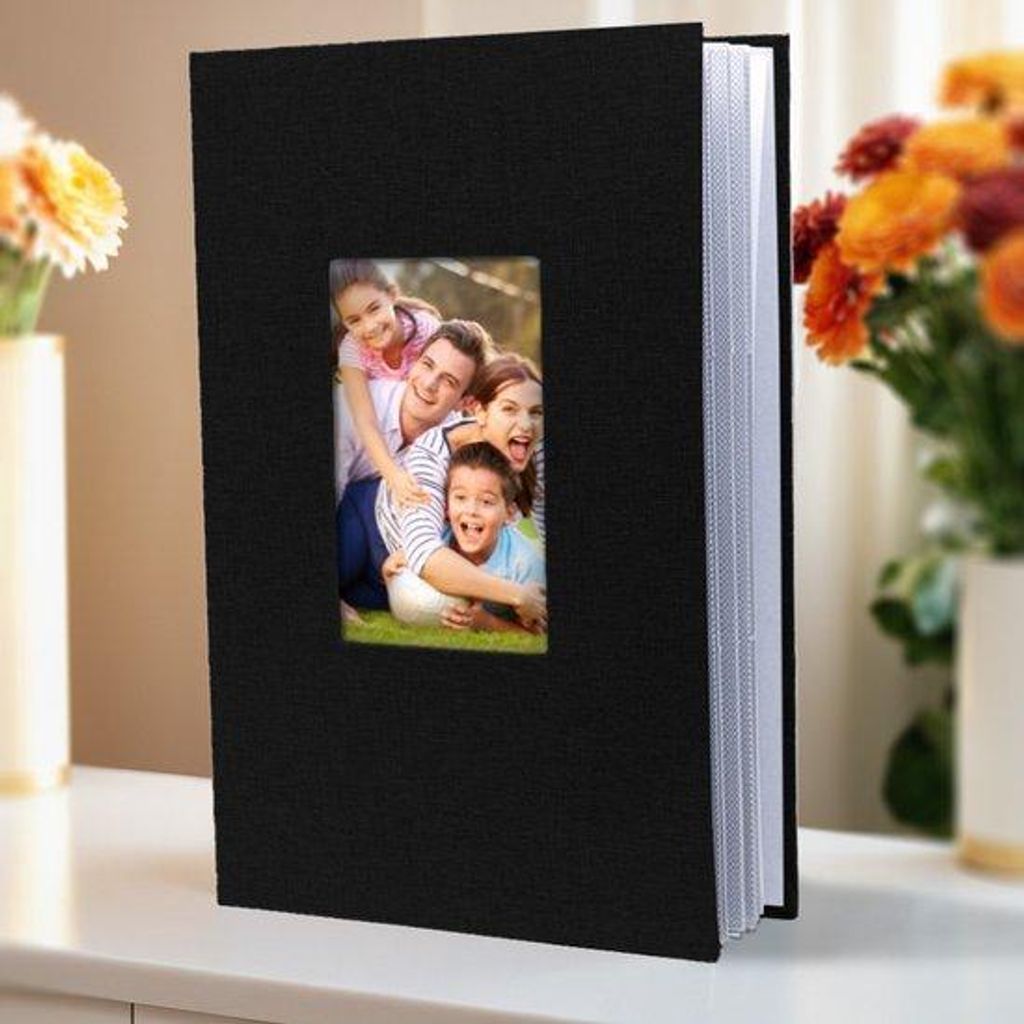 Schwarzes Fotoalbum für 300 Fotos