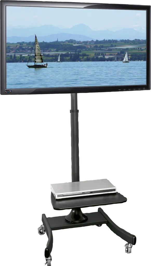 Support TV roulettes 35kg max meuble écran LCD inclinable - 3