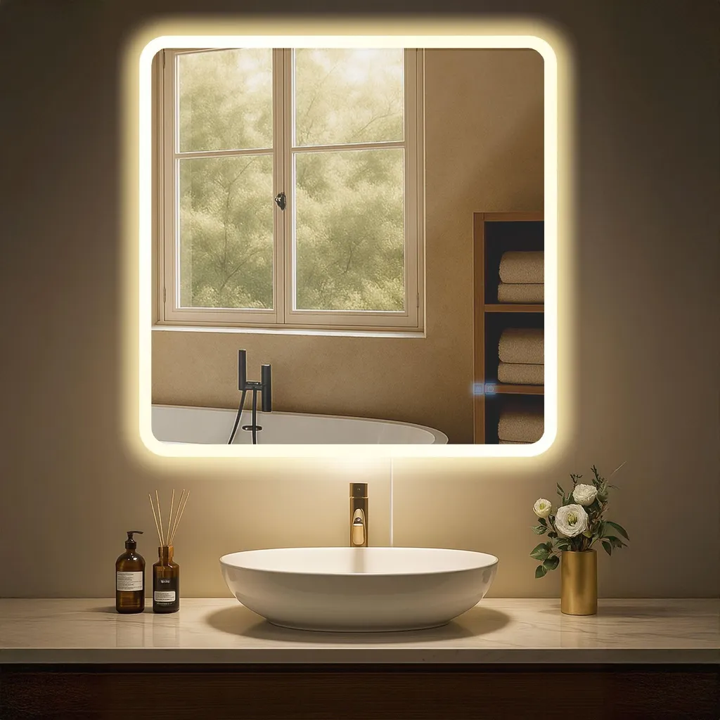 Specchio Bagno Design Jericho 60x80 LED | Arredo Bagno Luxury - 3