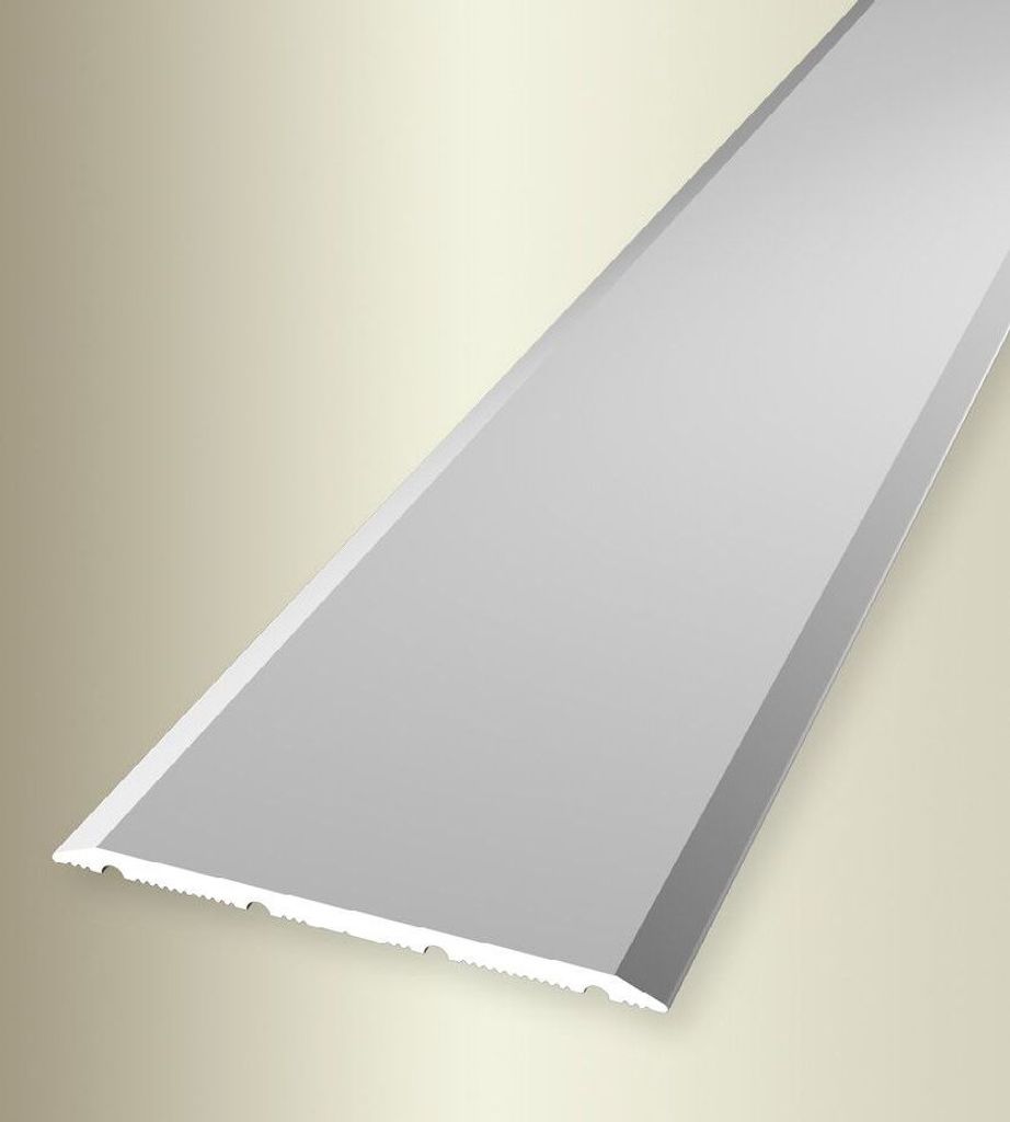 PROVISTON | Übergangs- & Ausgleichsprofil | Aluminium | 40 x 2700 mm | Silber | Bodenprofil | Metallprofil | Übergangsschiene