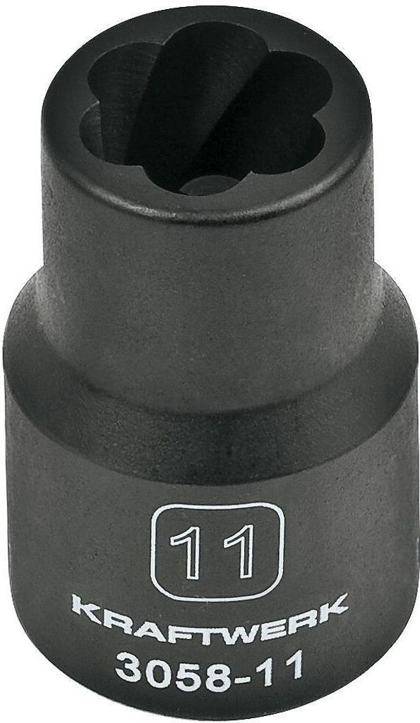 KRAFTWERK 3058-11, 1 Stück(e), 25,4 / 2 mm (1 / 2"), 11 mm, Schwarz, Taiwan, 50 g