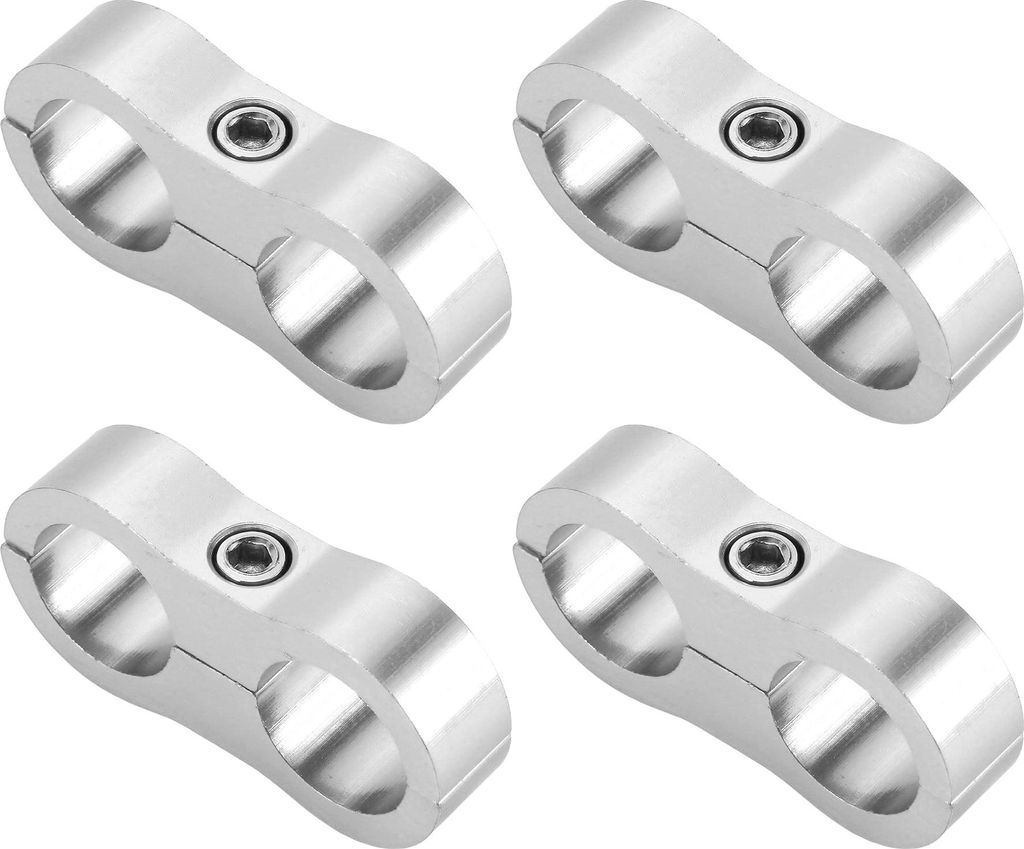 Schlauch-Separator-Klemmfitting-Adapter / Rohrleitungsschlauch-Leitungs-Separator-Klemmwerkzeug AN10 20mm 4 Stück Silberton