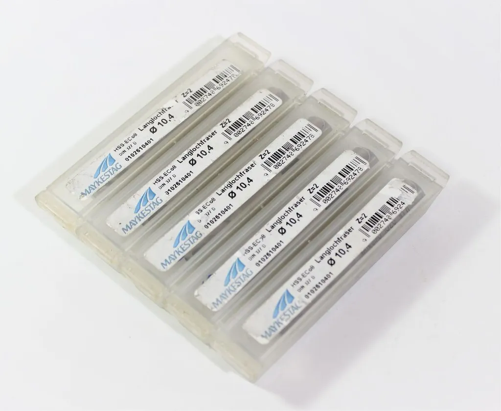 5 x MAYKESTAG Fresa per scanalature HSS ECo8 DIN 327D ø10,4 Z=2 0102610401