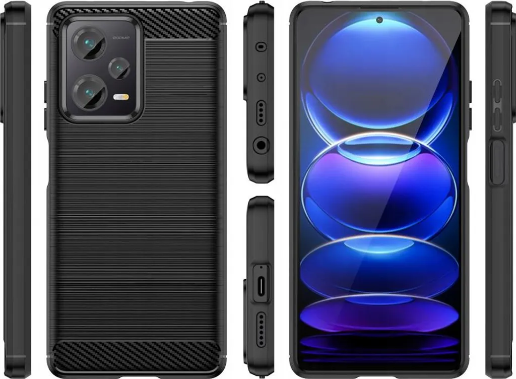 Custodia blindata KARBON per Xiaomi Redmi Note 12 / Poco X5 5G nero - 2