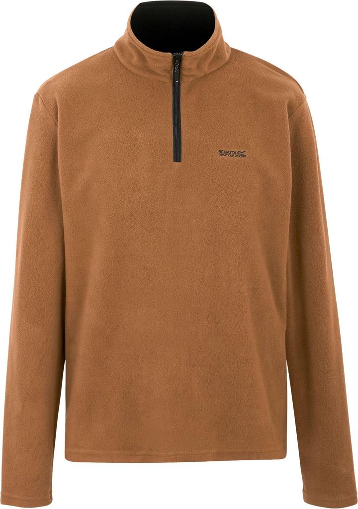 Regatta Great Outdoors Herren Thompson Fleece-Top mit Reißverschluss bis zur Brust RG1390 (S) (Nussbraun)