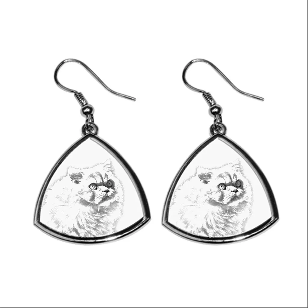 Orecchini Gatto Himalayano Art-Dog: Gioielli Personalizzati con Immagine