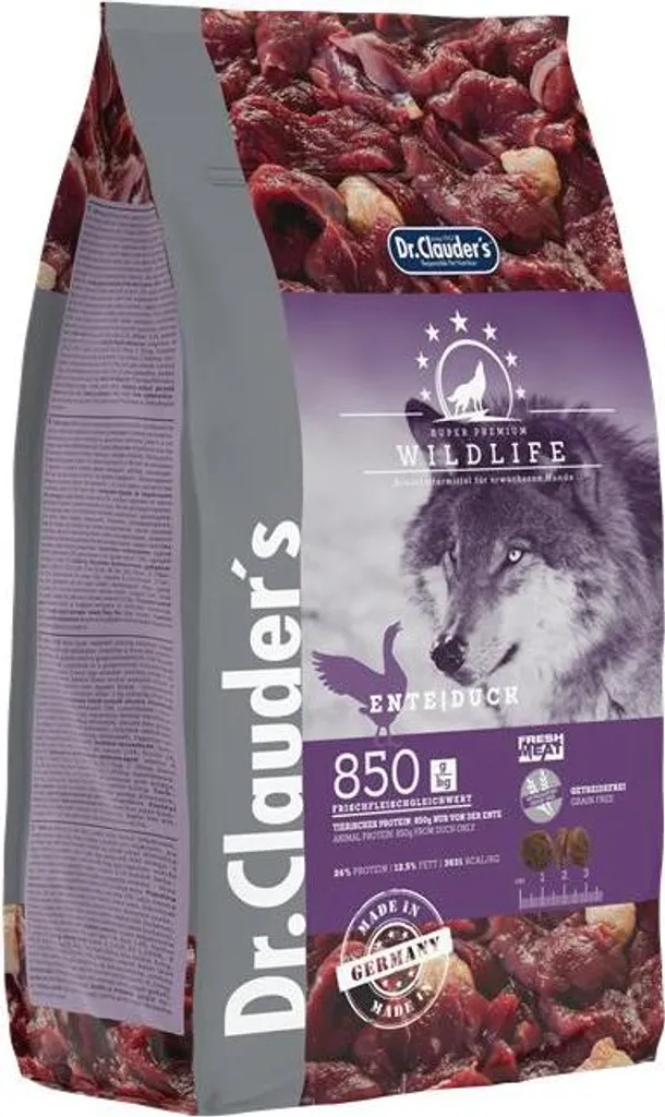 Croquettes pour chien actif et sensible Wildlife Canard 2kg