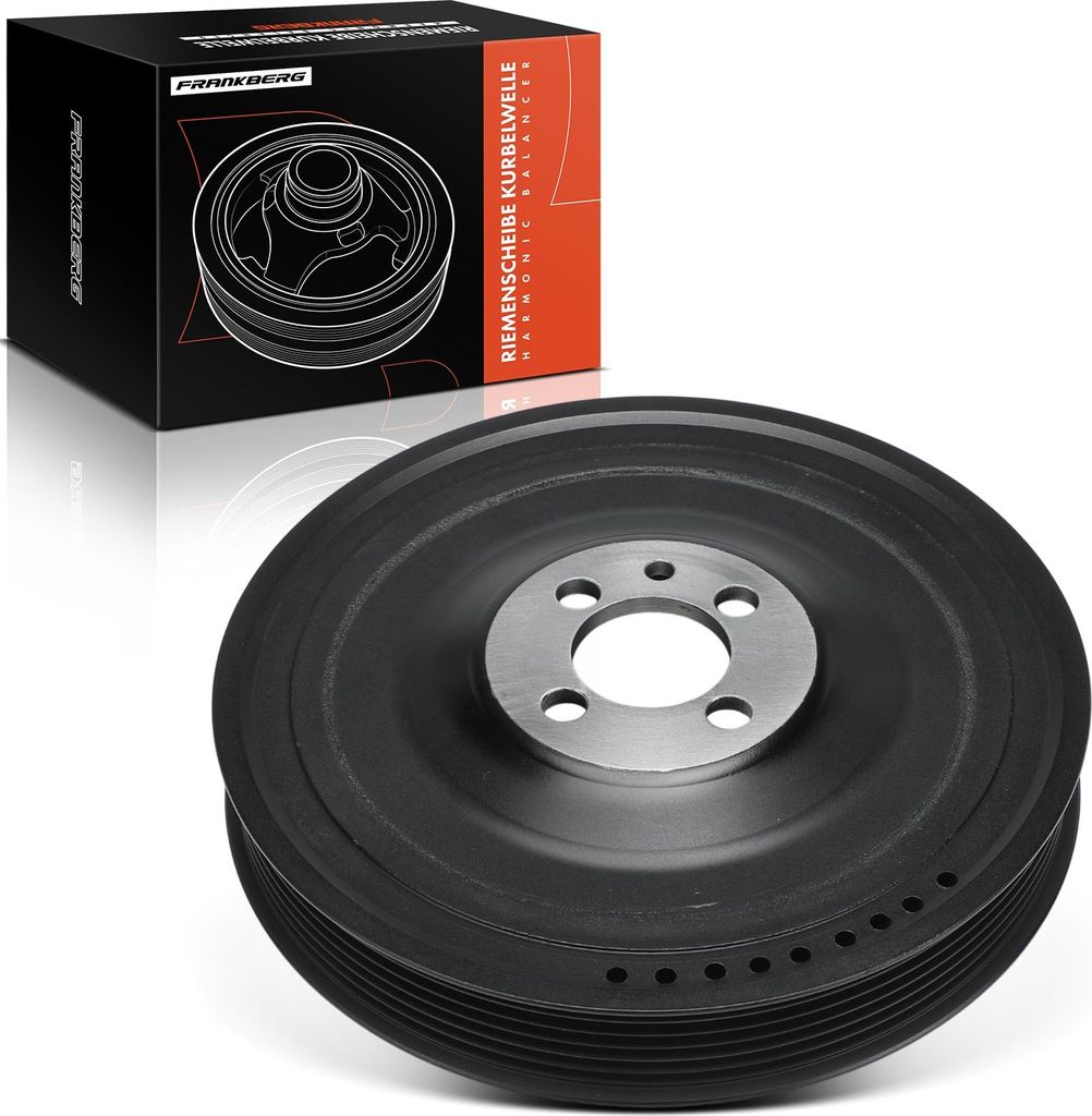 Frankberg 1x Riemenscheibe Kurbelwelle für Opel Astra H A04 Saab 9-3 YS3F 1.9L 2004-2015