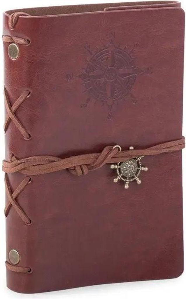 Diario di viaggio Verk con bussola marrone vintage Immagine del prodotto 