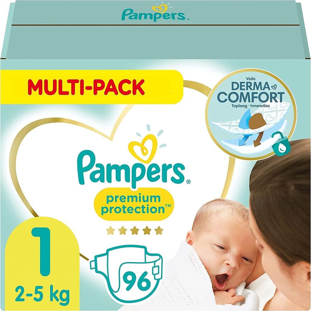Pampers Baby Windeln Größe 1 (2-5kg) Premium Protection, Produktbild 