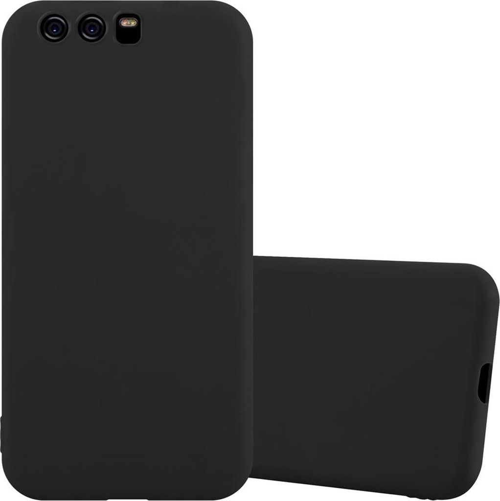 Cadorabo Hülle für Huawei P10 Schutzhülle in Schwarz Handyhülle TPU Silikon Etui Case Cover