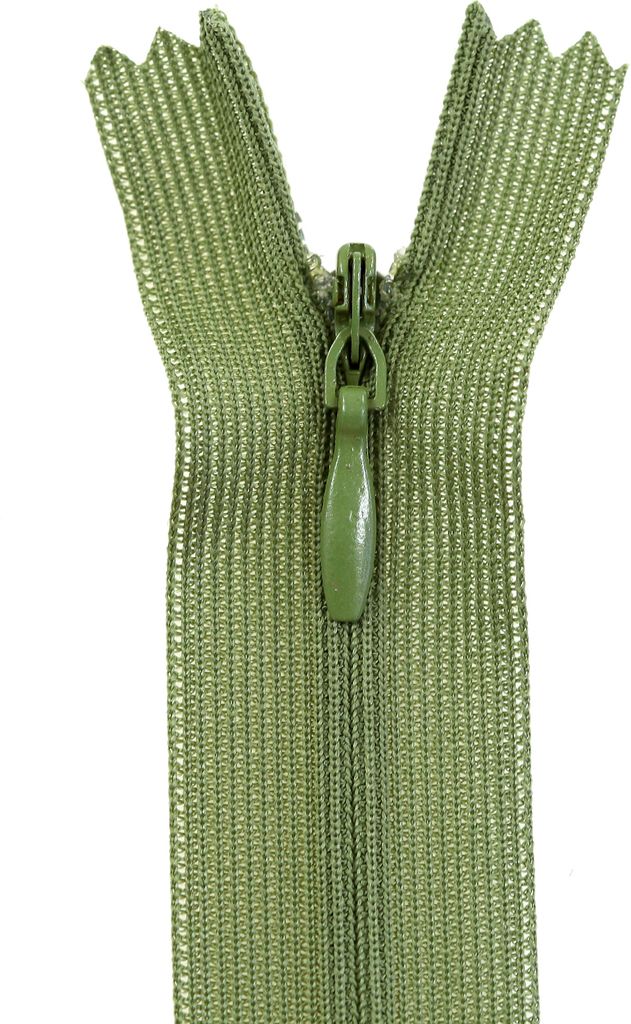 50 Reißverschlüsse spiral verdeckt, 25cm, unteilbar, unsichtbar, Farbe:263 cedar green