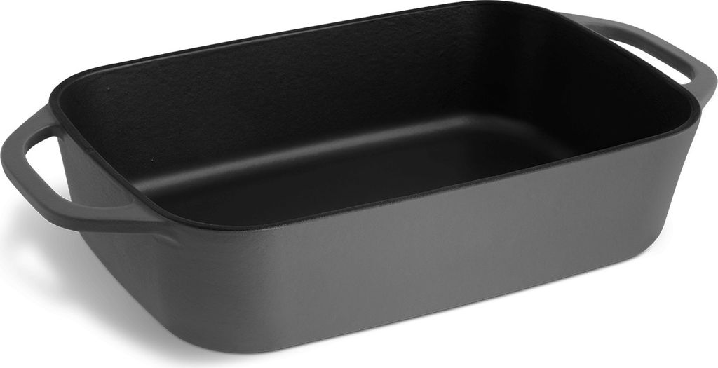SPRINGLANE Gusseisen Auflaufform Grau, 39,2 x 21,2 cm, 4 l Produktbild 