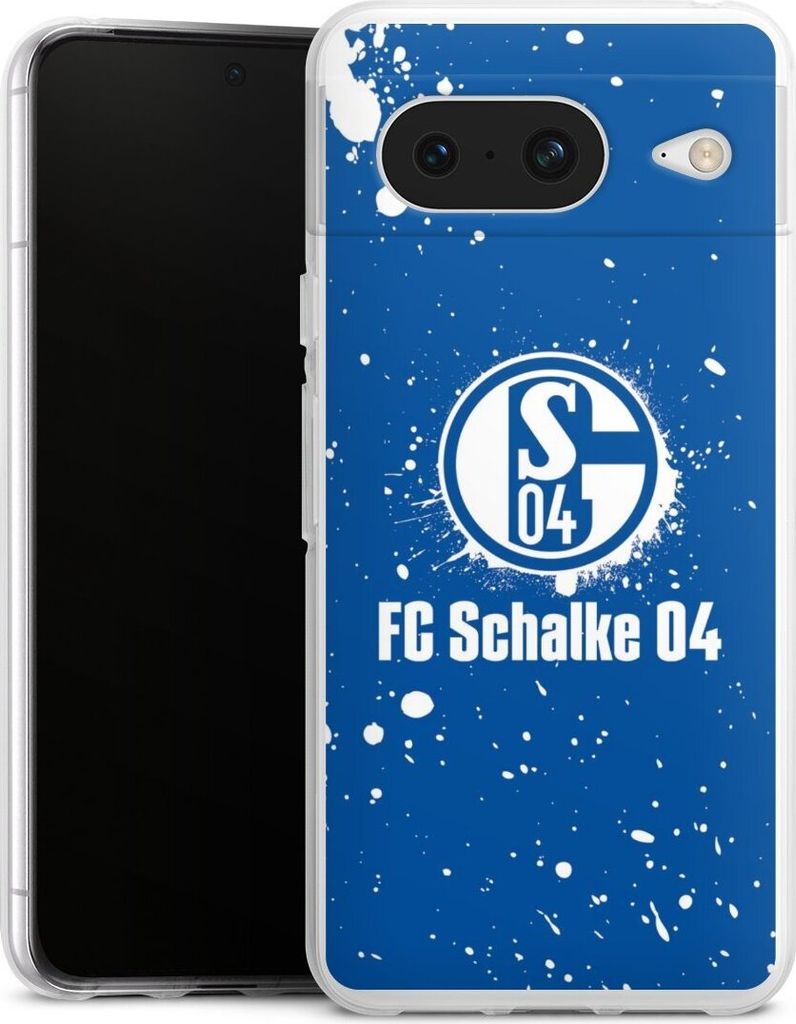 DeinDesign Handyhülle für Google Pixel 8 Silikon Hülle Case Smartphone Schutzhülle FC Schalke 04 Logo S04