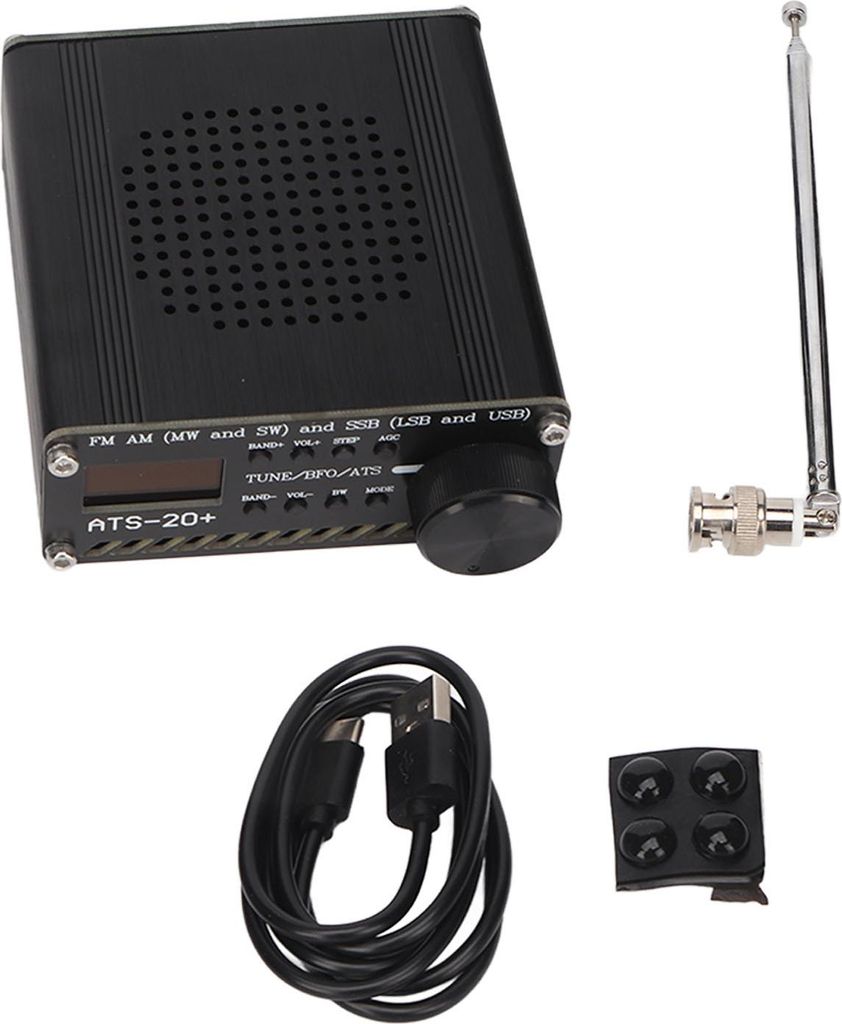 ATS 20+ Radio Receiver High Sensitivity Portable Small World Band Digital Receiver for Outdoor Camping Home