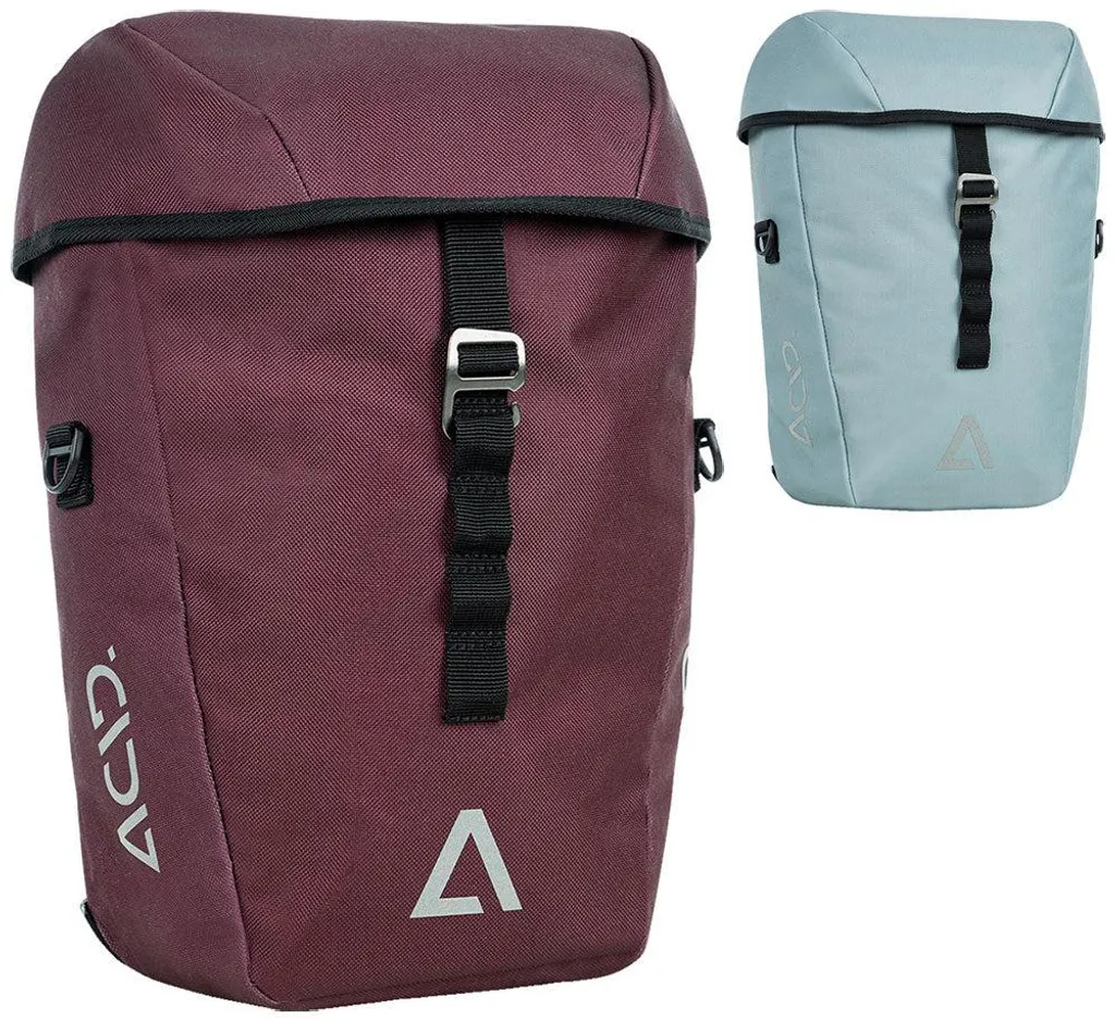 Sacoche de vélo Acid City 15 l Rouge - Bagagerie étanche et compacte