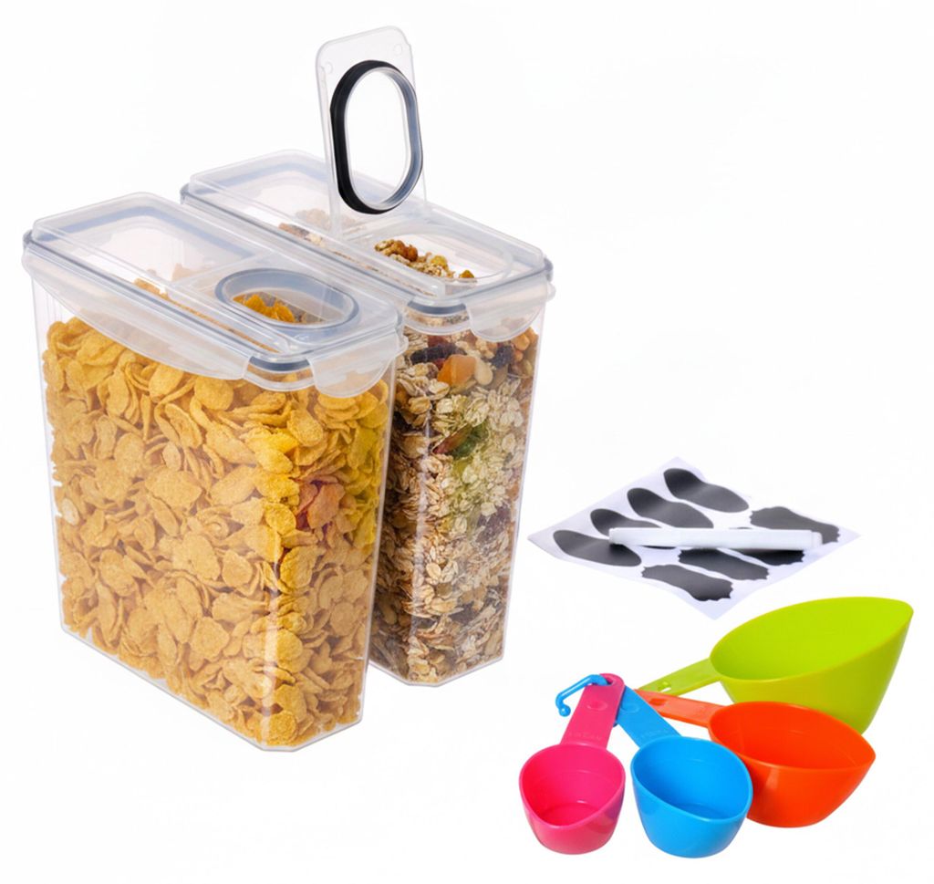 Relaxdays, set di 2 contenitori per alimenti, con Immagine del prodotto 