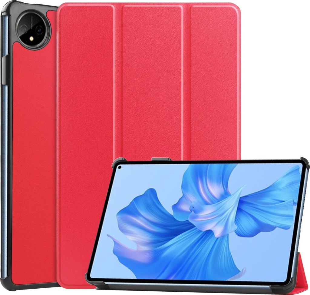 Tablet Hülle für Huawei MatePad Pro 11 2022 Slim Case Etui mit Standfunktion und Auto Sleep/Wake Funktion Rot