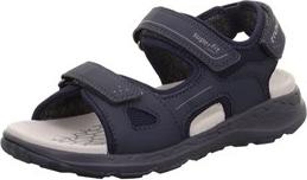 Superfit Jungen Criss Cross Sandale, Blau 8030, 34 EU Weit