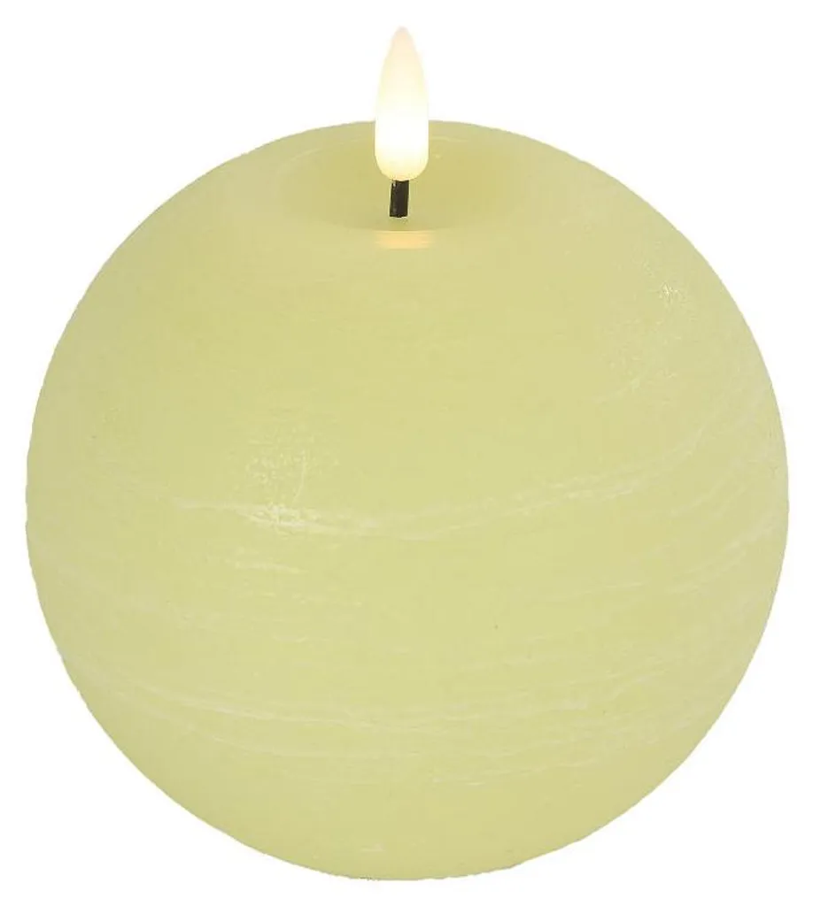 Countryfield Bougie ronde à LED crème - Éclairage d'ambiance intérieur