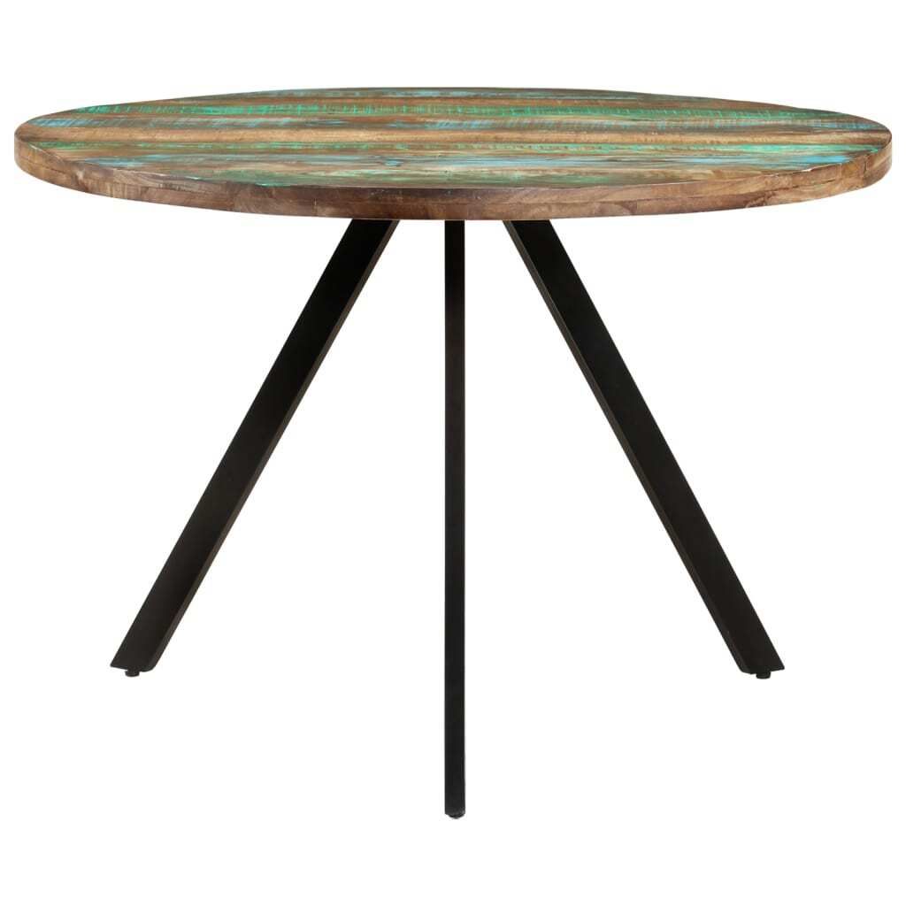 Tavolo da Pranzo 110x75 cm in Legno Massello di Recupero Immagine del prodotto 